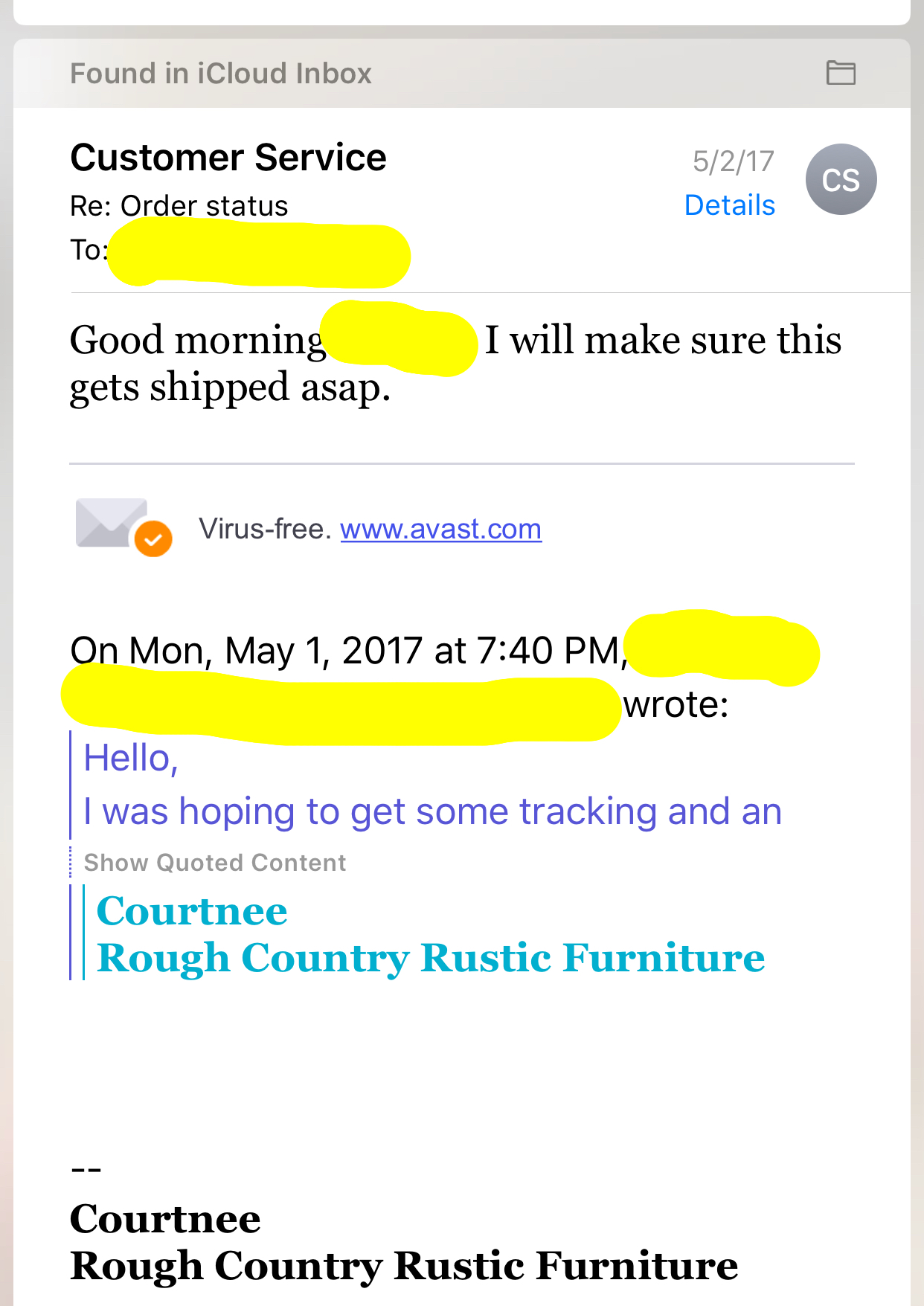 Ripoff Report Rough Country Rustic Furniture Complaint Review Report Attachments