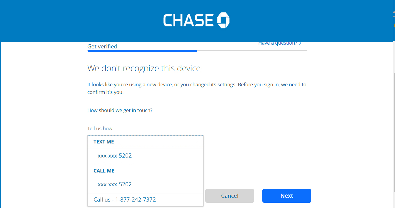 Text or talk as chase demands