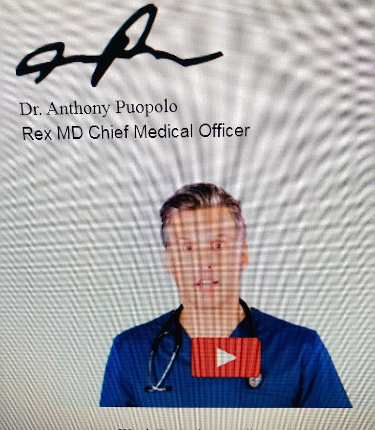 Dr. Anthony Puopolo  Rex MD Chief Medical Officer