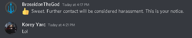 rude behavior following refund request