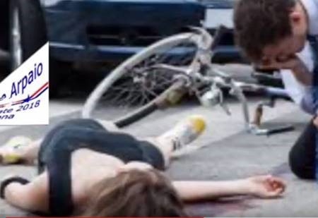 Joe Arpaio Sign Causes Bike Accident